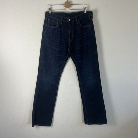 Levis 527 Men’s Bootcut Denim Jeans Dark Wash Size 36x34 100% Cotton - Picture 1 of 11